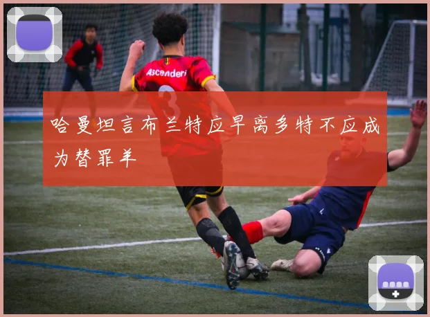 哈曼坦言布兰特应早离多特不应成为替罪羊